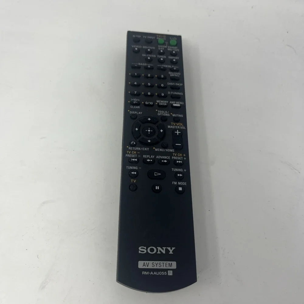 Genuine OEM Sony RM-AAU055 AV System Remote Control Black